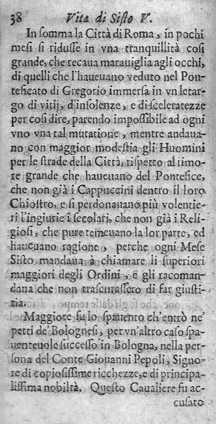 [Vita di Sisto 5. pontefice romano. Scritta dal signor Geltio Rogeri, all'instanza di Gregorio Leti, parte prima [-seconda]] 2