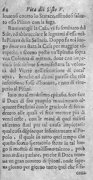 [Vita di Sisto 5. pontefice romano. Scritta dal signor Geltio Rogeri, all'instanza di Gregorio Leti, parte prima [-seconda]] 2