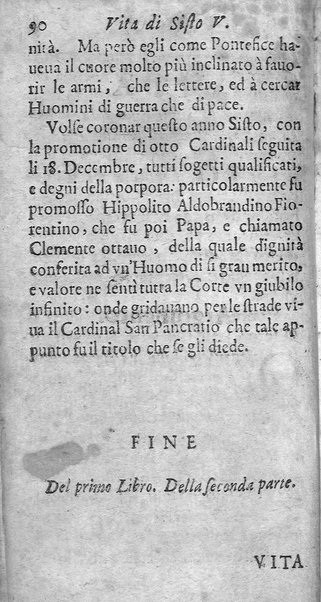 [Vita di Sisto 5. pontefice romano. Scritta dal signor Geltio Rogeri, all'instanza di Gregorio Leti, parte prima [-seconda]] 2