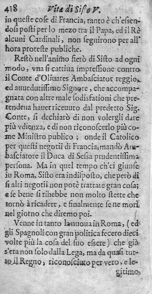 [Vita di Sisto 5. pontefice romano. Scritta dal signor Geltio Rogeri, all'instanza di Gregorio Leti, parte prima [-seconda]] 2