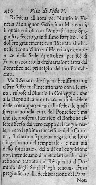 [Vita di Sisto 5. pontefice romano. Scritta dal signor Geltio Rogeri, all'instanza di Gregorio Leti, parte prima [-seconda]] 2