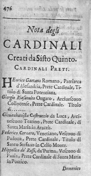 [Vita di Sisto 5. pontefice romano. Scritta dal signor Geltio Rogeri, all'instanza di Gregorio Leti, parte prima [-seconda]] 2