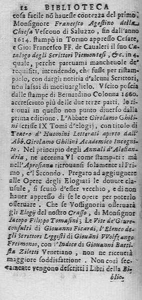 La Biblioteca Aprosiana passatempo autunnale di Cornelio Aspasio Antivigilmi trà Vagabondi di Tabbia detto l'Aggirato ...