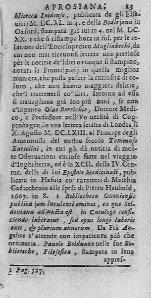 La Biblioteca Aprosiana passatempo autunnale di Cornelio Aspasio Antivigilmi trà Vagabondi di Tabbia detto l'Aggirato ...