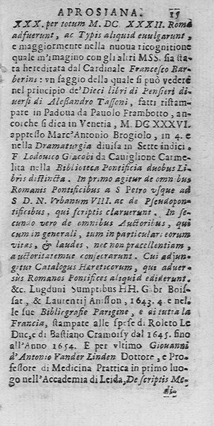 La Biblioteca Aprosiana passatempo autunnale di Cornelio Aspasio Antivigilmi trà Vagabondi di Tabbia detto l'Aggirato ...