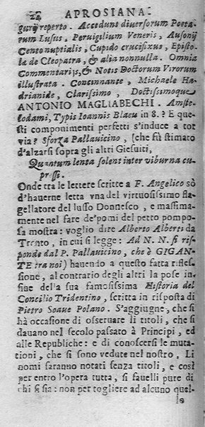 La Biblioteca Aprosiana passatempo autunnale di Cornelio Aspasio Antivigilmi trà Vagabondi di Tabbia detto l'Aggirato ...