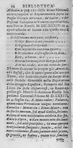 La Biblioteca Aprosiana passatempo autunnale di Cornelio Aspasio Antivigilmi trà Vagabondi di Tabbia detto l'Aggirato ...