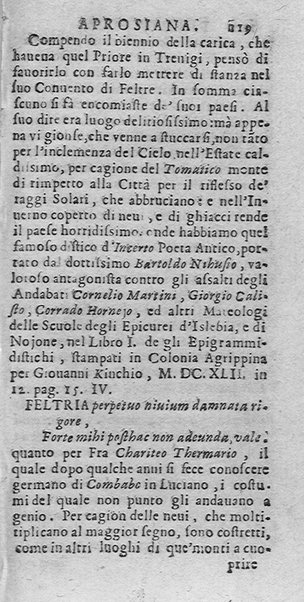 La Biblioteca Aprosiana passatempo autunnale di Cornelio Aspasio Antivigilmi trà Vagabondi di Tabbia detto l'Aggirato ...