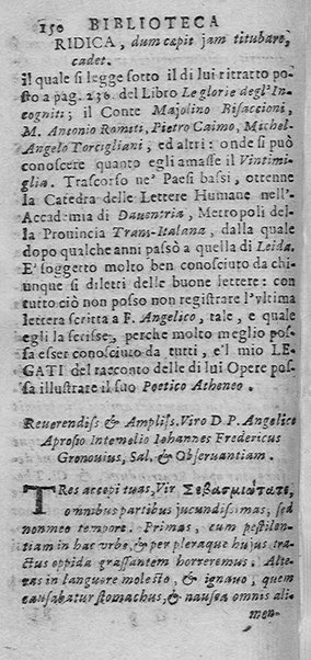 La Biblioteca Aprosiana passatempo autunnale di Cornelio Aspasio Antivigilmi trà Vagabondi di Tabbia detto l'Aggirato ...