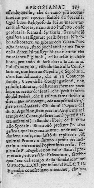 La Biblioteca Aprosiana passatempo autunnale di Cornelio Aspasio Antivigilmi trà Vagabondi di Tabbia detto l'Aggirato ...