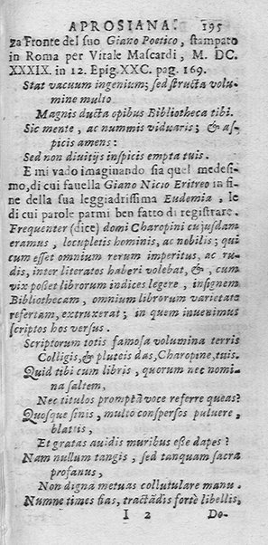 La Biblioteca Aprosiana passatempo autunnale di Cornelio Aspasio Antivigilmi trà Vagabondi di Tabbia detto l'Aggirato ...