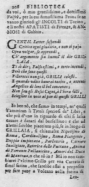 La Biblioteca Aprosiana passatempo autunnale di Cornelio Aspasio Antivigilmi trà Vagabondi di Tabbia detto l'Aggirato ...