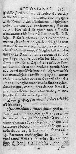 La Biblioteca Aprosiana passatempo autunnale di Cornelio Aspasio Antivigilmi trà Vagabondi di Tabbia detto l'Aggirato ...