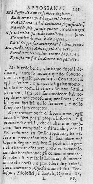 La Biblioteca Aprosiana passatempo autunnale di Cornelio Aspasio Antivigilmi trà Vagabondi di Tabbia detto l'Aggirato ...