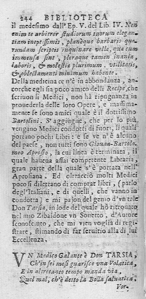 La Biblioteca Aprosiana passatempo autunnale di Cornelio Aspasio Antivigilmi trà Vagabondi di Tabbia detto l'Aggirato ...