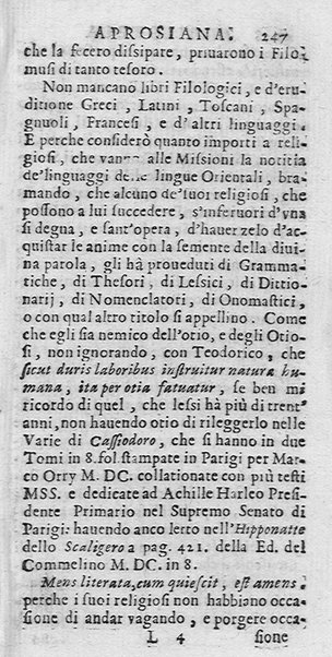 La Biblioteca Aprosiana passatempo autunnale di Cornelio Aspasio Antivigilmi trà Vagabondi di Tabbia detto l'Aggirato ...