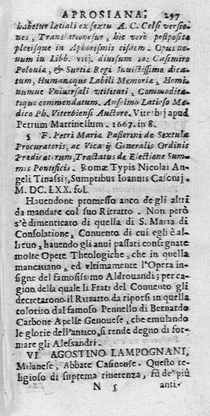 La Biblioteca Aprosiana passatempo autunnale di Cornelio Aspasio Antivigilmi trà Vagabondi di Tabbia detto l'Aggirato ...