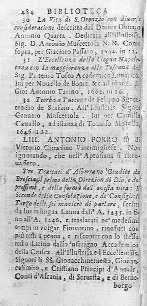 La Biblioteca Aprosiana passatempo autunnale di Cornelio Aspasio Antivigilmi trà Vagabondi di Tabbia detto l'Aggirato ...