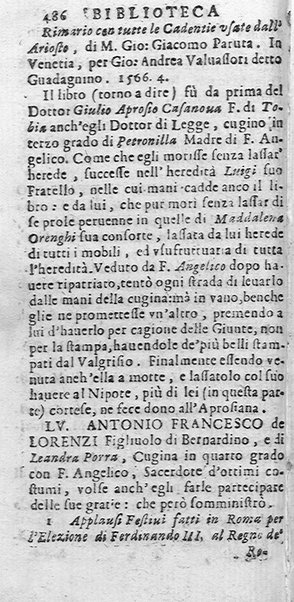 La Biblioteca Aprosiana passatempo autunnale di Cornelio Aspasio Antivigilmi trà Vagabondi di Tabbia detto l'Aggirato ...