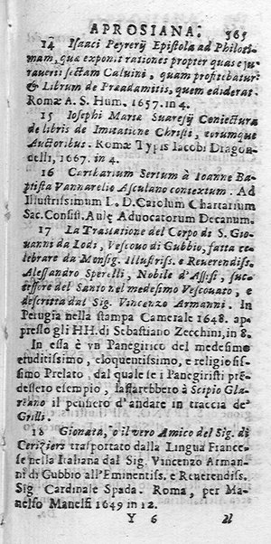 La Biblioteca Aprosiana passatempo autunnale di Cornelio Aspasio Antivigilmi trà Vagabondi di Tabbia detto l'Aggirato ...