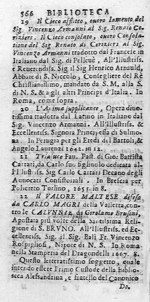 La Biblioteca Aprosiana passatempo autunnale di Cornelio Aspasio Antivigilmi trà Vagabondi di Tabbia detto l'Aggirato ...