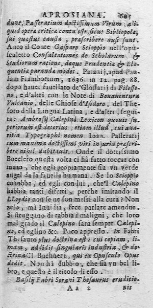 La Biblioteca Aprosiana passatempo autunnale di Cornelio Aspasio Antivigilmi trà Vagabondi di Tabbia detto l'Aggirato ...