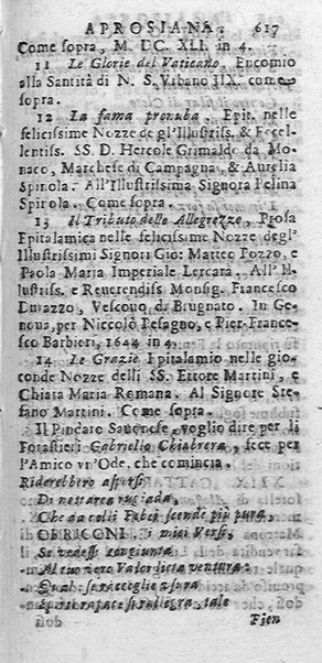 La Biblioteca Aprosiana passatempo autunnale di Cornelio Aspasio Antivigilmi trà Vagabondi di Tabbia detto l'Aggirato ...
