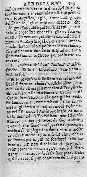 La Biblioteca Aprosiana passatempo autunnale di Cornelio Aspasio Antivigilmi trà Vagabondi di Tabbia detto l'Aggirato ...