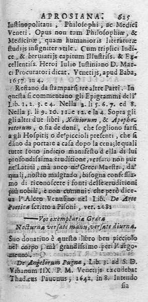 La Biblioteca Aprosiana passatempo autunnale di Cornelio Aspasio Antivigilmi trà Vagabondi di Tabbia detto l'Aggirato ...