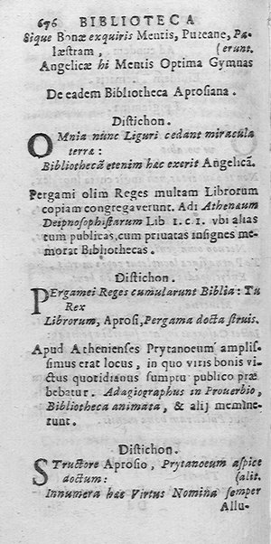La Biblioteca Aprosiana passatempo autunnale di Cornelio Aspasio Antivigilmi trà Vagabondi di Tabbia detto l'Aggirato ...