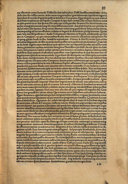 Omnia Campani opera quæ continentur hoc in libro sunt. Gampani [!] uita per Michaelem fernum. Campani de ingratitudine fugienda libri tres De regendo magistratu. De dignitate matrimonii ...