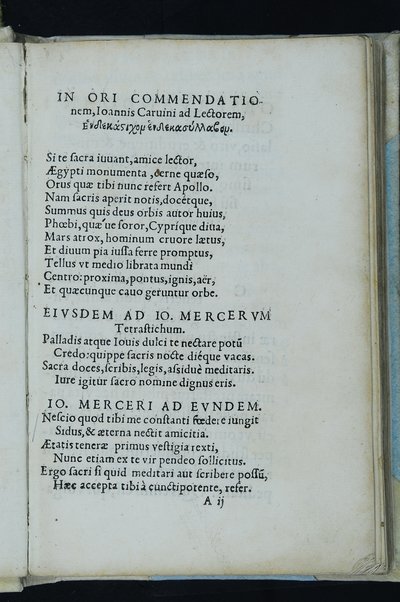 Horou Apollonos Neiloou hieroglyphika. Ori Apollinis Niliaci, De sacris notis & sculpturis libri duo, vbi ad fidem vetusti codicis manu scripti restituta sunt loca permulta, corrupta ante ac deplorata. Quibus accessit uersio recens, per Io. Mercerum Vticensem concinnata, & obseruationes non infrugiferae