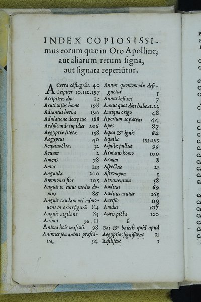 Horou Apollonos Neiloou hieroglyphika. Ori Apollinis Niliaci, De sacris notis & sculpturis libri duo, vbi ad fidem vetusti codicis manu scripti restituta sunt loca permulta, corrupta ante ac deplorata. Quibus accessit uersio recens, per Io. Mercerum Vticensem concinnata, & obseruationes non infrugiferae