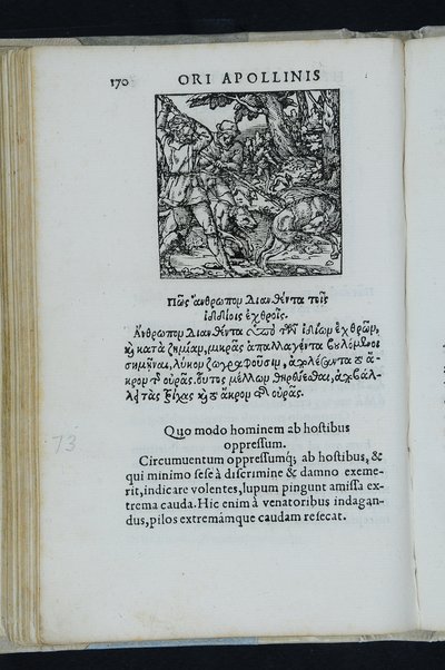 Horou Apollonos Neiloou hieroglyphika. Ori Apollinis Niliaci, De sacris notis & sculpturis libri duo, vbi ad fidem vetusti codicis manu scripti restituta sunt loca permulta, corrupta ante ac deplorata. Quibus accessit uersio recens, per Io. Mercerum Vticensem concinnata, & obseruationes non infrugiferae