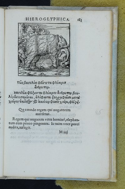 Horou Apollonos Neiloou hieroglyphika. Ori Apollinis Niliaci, De sacris notis & sculpturis libri duo, vbi ad fidem vetusti codicis manu scripti restituta sunt loca permulta, corrupta ante ac deplorata. Quibus accessit uersio recens, per Io. Mercerum Vticensem concinnata, & obseruationes non infrugiferae