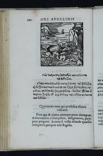 Horou Apollonos Neiloou hieroglyphika. Ori Apollinis Niliaci, De sacris notis & sculpturis libri duo, vbi ad fidem vetusti codicis manu scripti restituta sunt loca permulta, corrupta ante ac deplorata. Quibus accessit uersio recens, per Io. Mercerum Vticensem concinnata, & obseruationes non infrugiferae