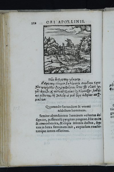 Horou Apollonos Neiloou hieroglyphika. Ori Apollinis Niliaci, De sacris notis & sculpturis libri duo, vbi ad fidem vetusti codicis manu scripti restituta sunt loca permulta, corrupta ante ac deplorata. Quibus accessit uersio recens, per Io. Mercerum Vticensem concinnata, & obseruationes non infrugiferae