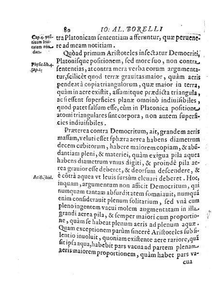 De motionibus naturalibus a grauitate pendentibus, liber Io. Alphonsi Borrelli in Academia Pisana matheseos professoris