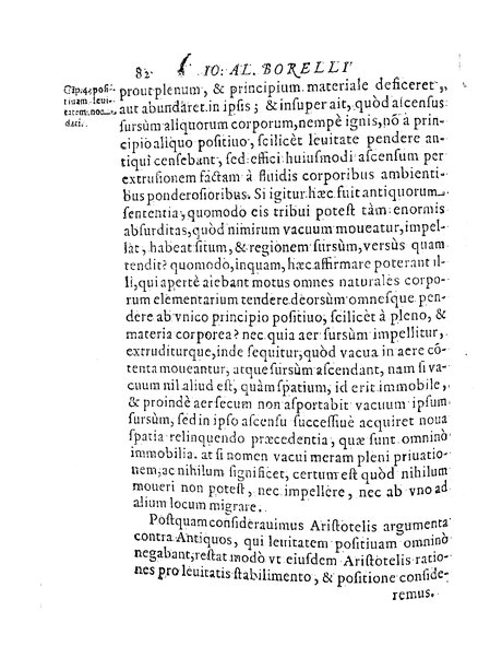 De motionibus naturalibus a grauitate pendentibus, liber Io. Alphonsi Borrelli in Academia Pisana matheseos professoris