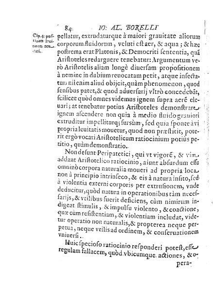 De motionibus naturalibus a grauitate pendentibus, liber Io. Alphonsi Borrelli in Academia Pisana matheseos professoris