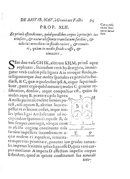 De motionibus naturalibus a grauitate pendentibus, liber Io. Alphonsi Borrelli in Academia Pisana matheseos professoris