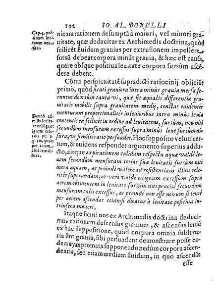 De motionibus naturalibus a grauitate pendentibus, liber Io. Alphonsi Borrelli in Academia Pisana matheseos professoris