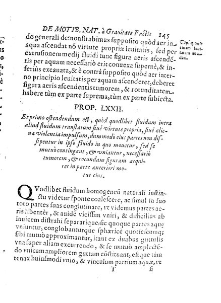 De motionibus naturalibus a grauitate pendentibus, liber Io. Alphonsi Borrelli in Academia Pisana matheseos professoris