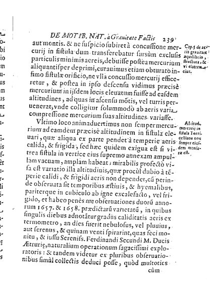 De motionibus naturalibus a grauitate pendentibus, liber Io. Alphonsi Borrelli in Academia Pisana matheseos professoris