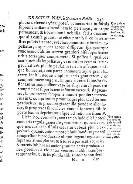 De motionibus naturalibus a grauitate pendentibus, liber Io. Alphonsi Borrelli in Academia Pisana matheseos professoris