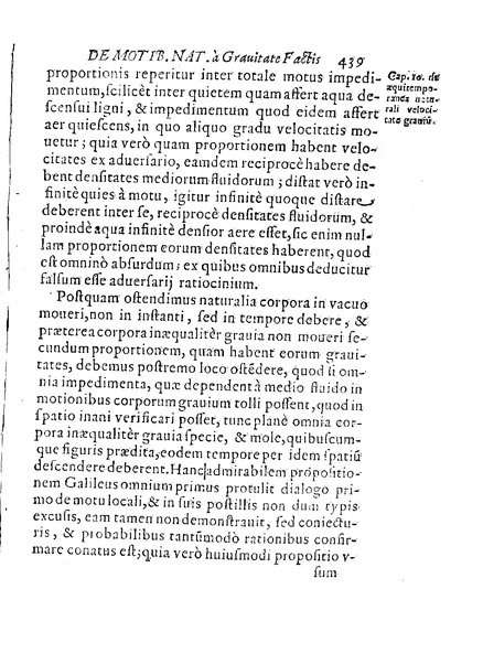 De motionibus naturalibus a grauitate pendentibus, liber Io. Alphonsi Borrelli in Academia Pisana matheseos professoris