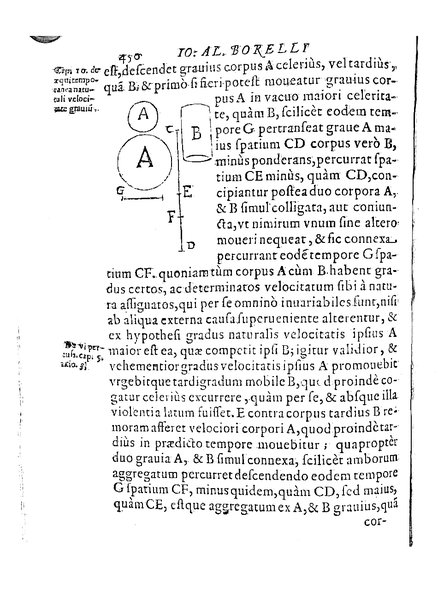 De motionibus naturalibus a grauitate pendentibus, liber Io. Alphonsi Borrelli in Academia Pisana matheseos professoris