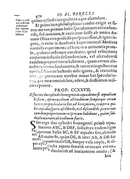 De motionibus naturalibus a grauitate pendentibus, liber Io. Alphonsi Borrelli in Academia Pisana matheseos professoris