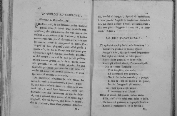 Lettere capricciose di Francesco Albergati Capacelli, e di Francesco Zacchiroli, dai medesimi capricciosamente stampate