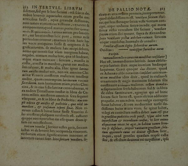Q. Sept. Florentis Tertulliani Liber de Pallio Claudius Salmasius recensuit, explicauit, notis illustrauit
